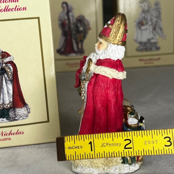 The International Santa Claus Collection St. Nicholas Figurine Austria 1995 Box - Picture 9 of 9